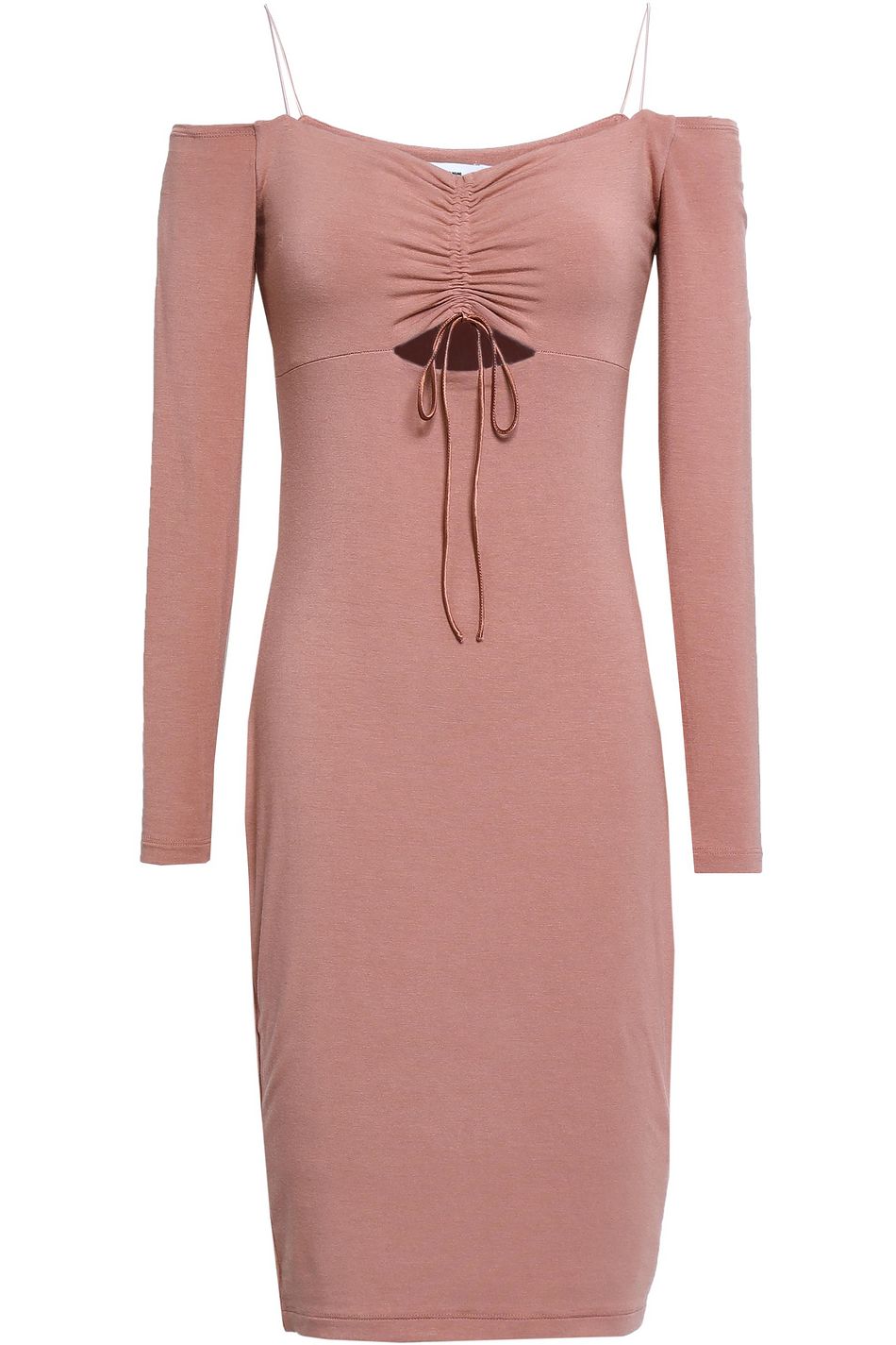 cold shoulder jersey dress