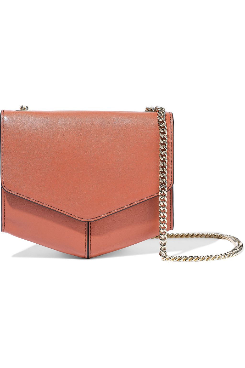 sandro lou leather shoulder bag
