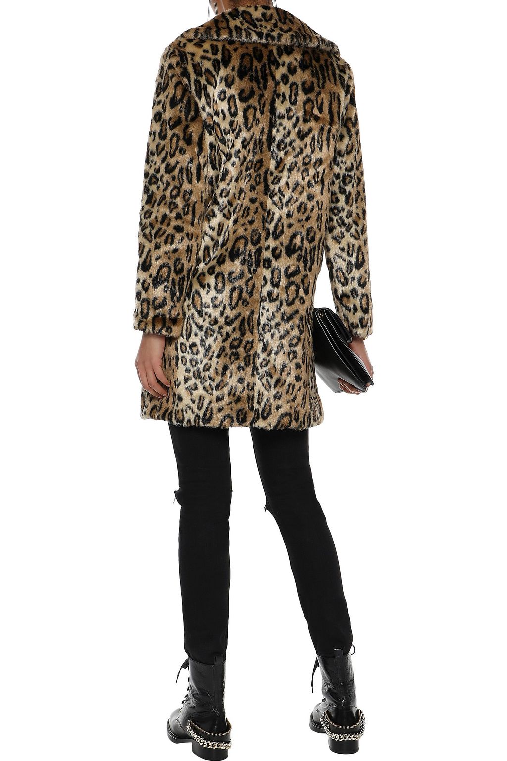 LINE Joan leopard-print faux fur coat