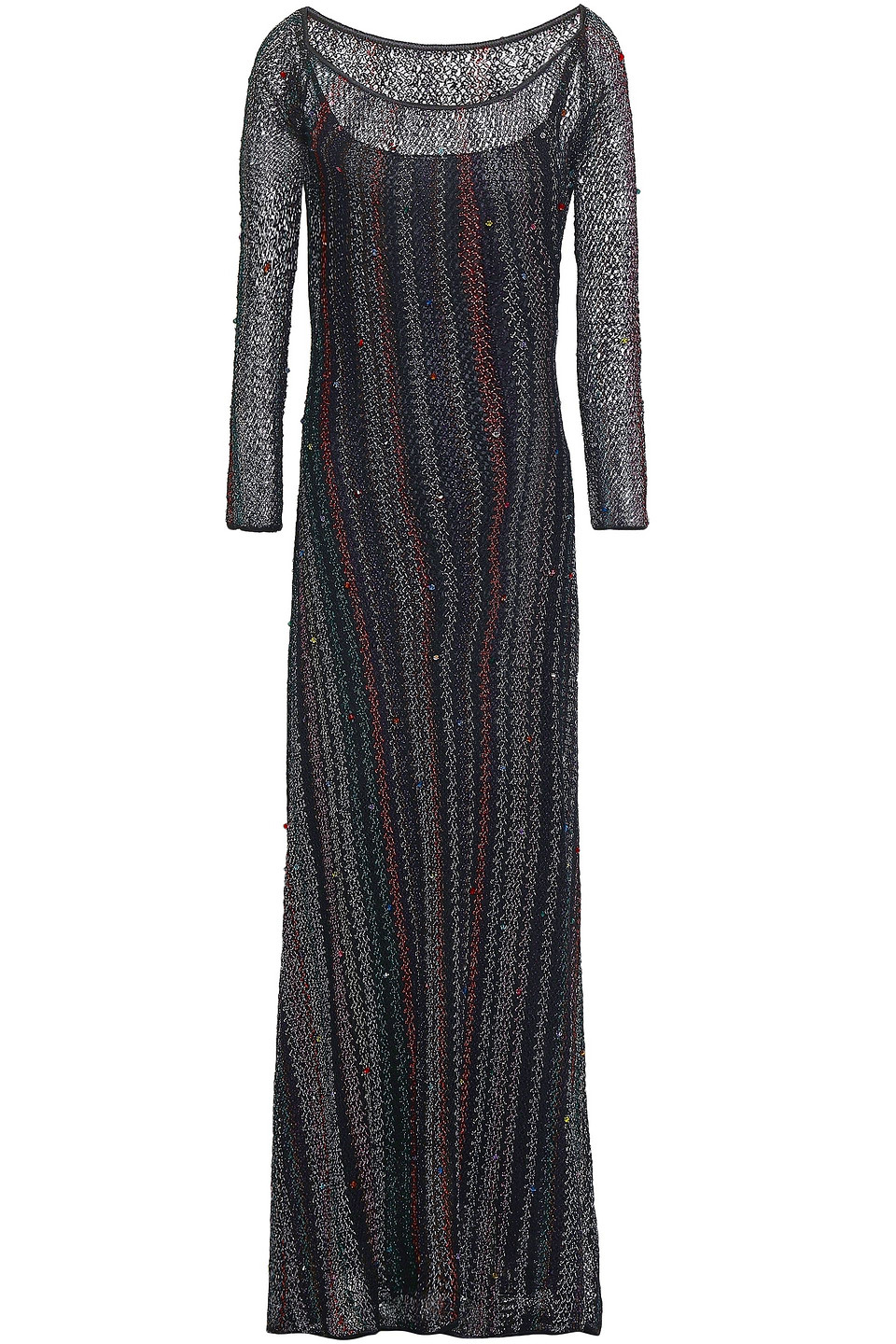 Missoni Woman Embellished Crochet-knit Maxi Dress Black Size 40