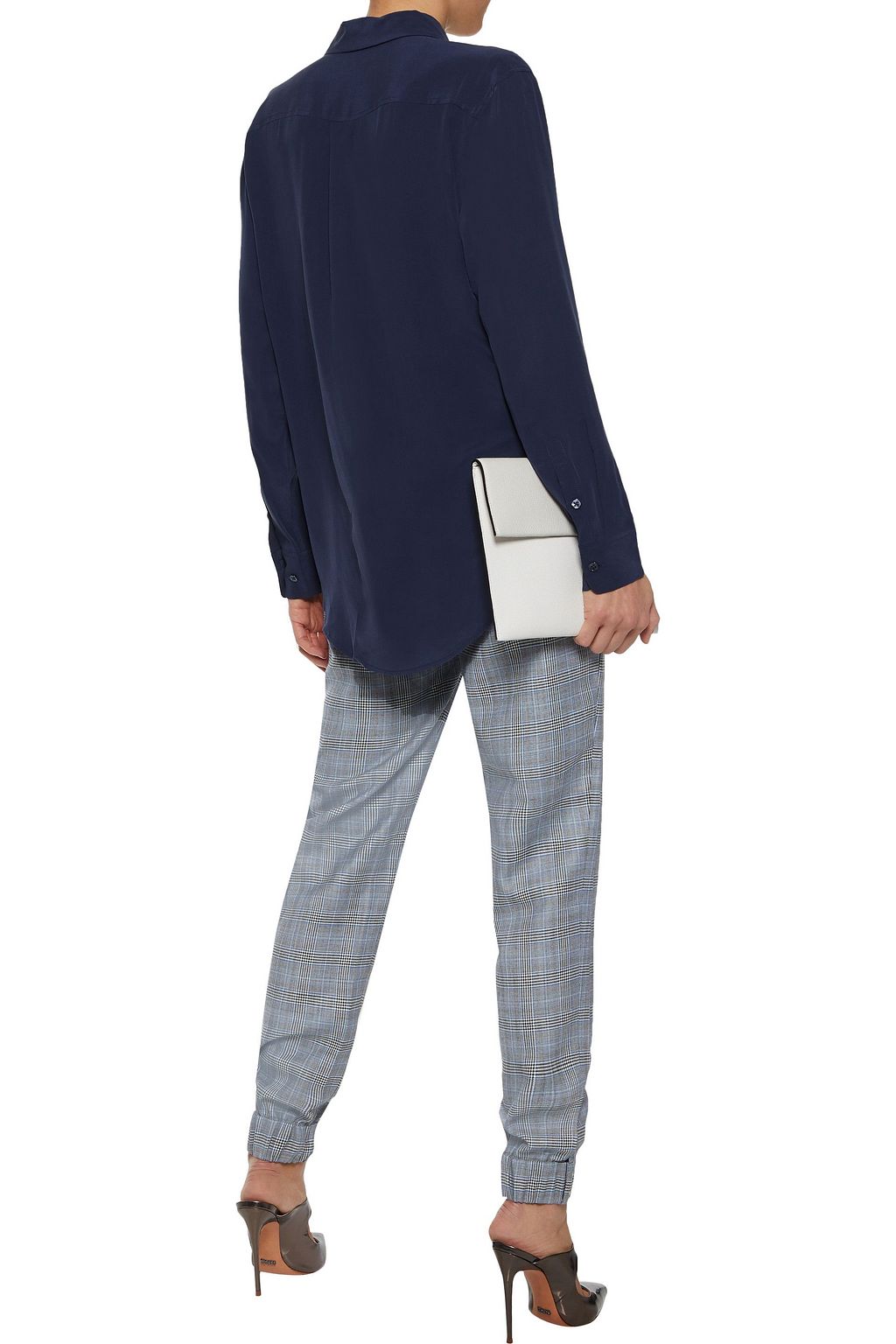 EQUIPMENT Signature washed-silk blouse