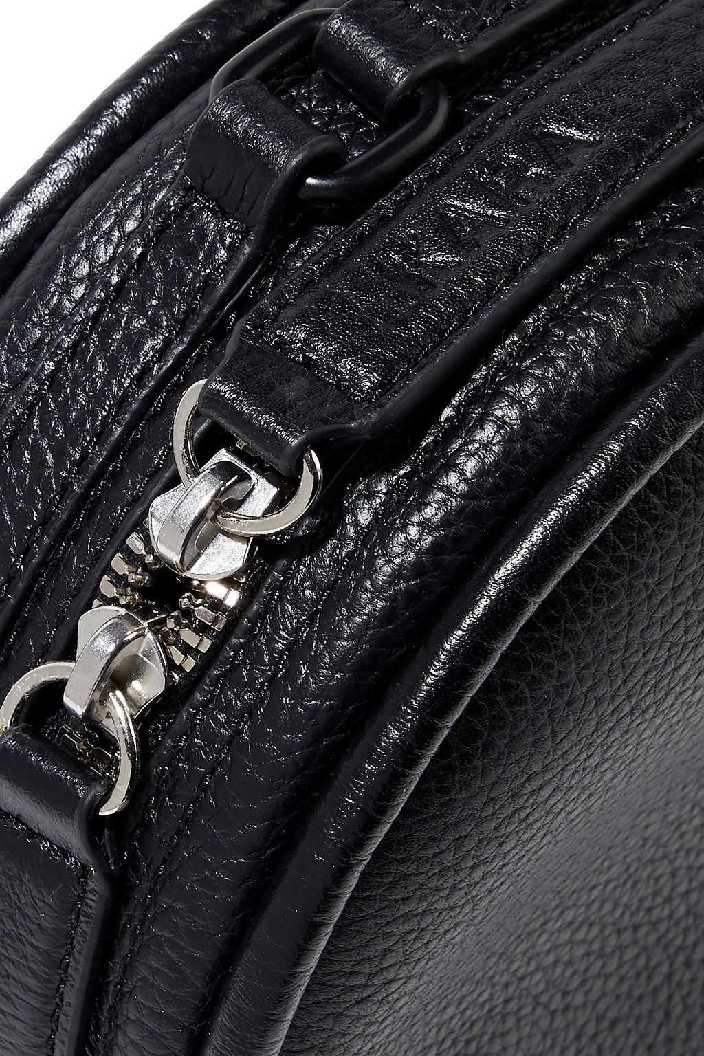 KARA Pebbled-leather shoulder bag