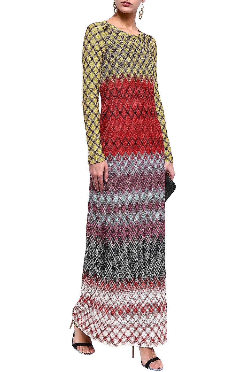 MISSONI Crochet-knit maxi dress