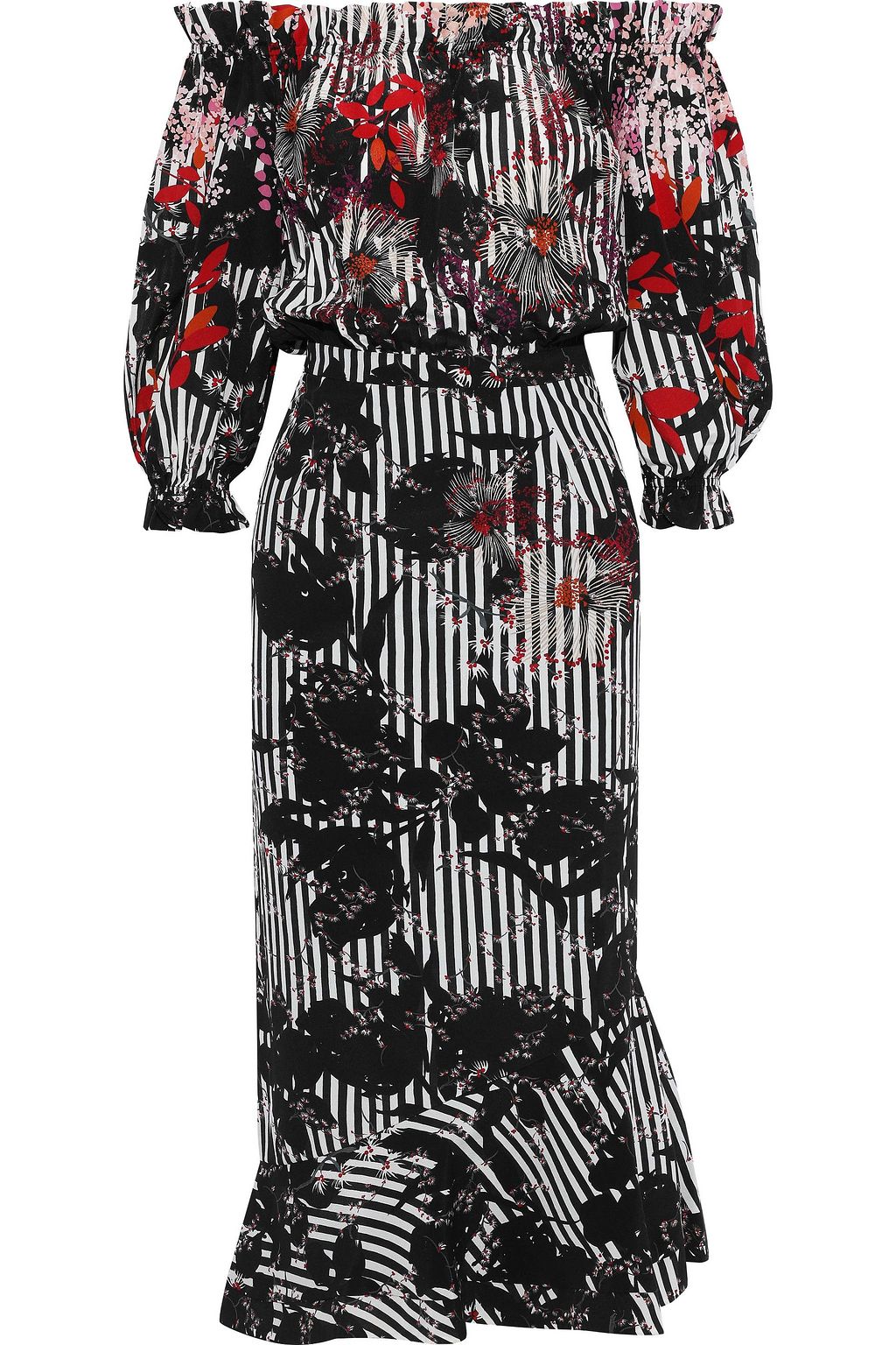 saloni grace off the shoulder dress