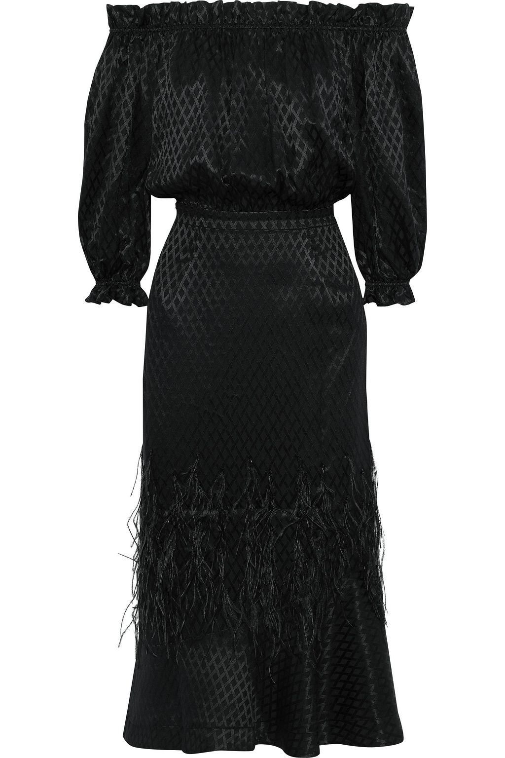 saloni grace off the shoulder dress