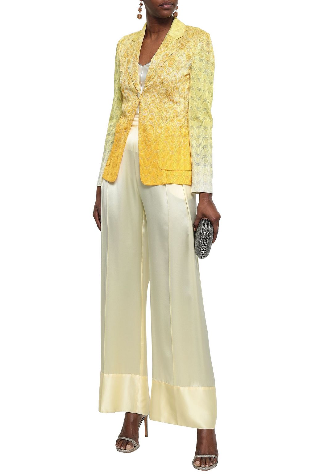 MISSONI Dégradé crochet-knit blazer