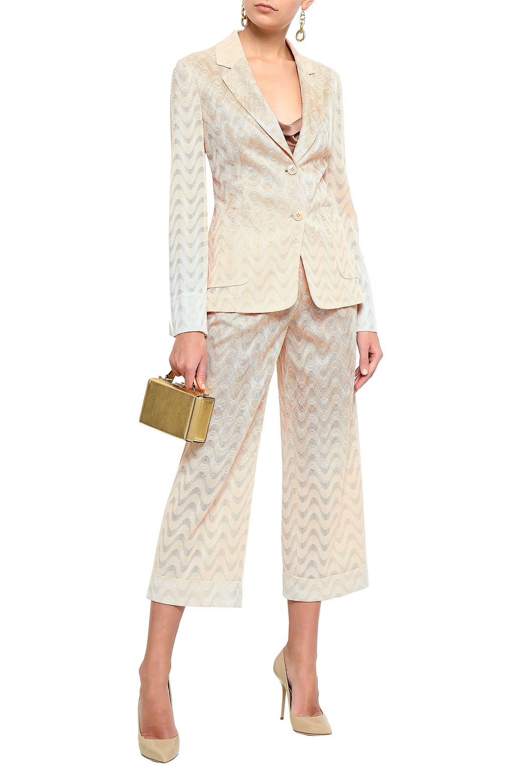 MISSONI Dégradé crochet-knit blazer