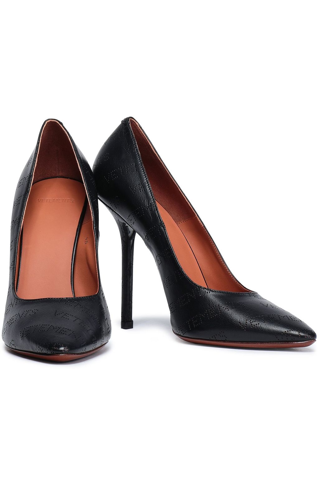 VETEMENTS Perforated leather pumps