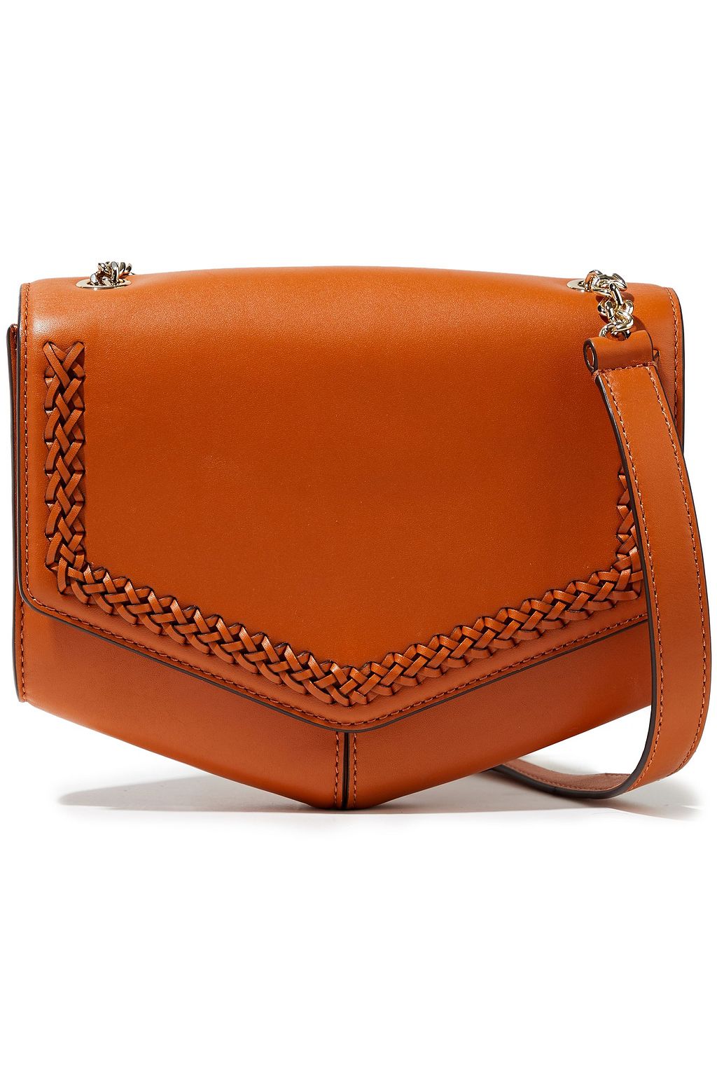 sandro lou leather shoulder bag