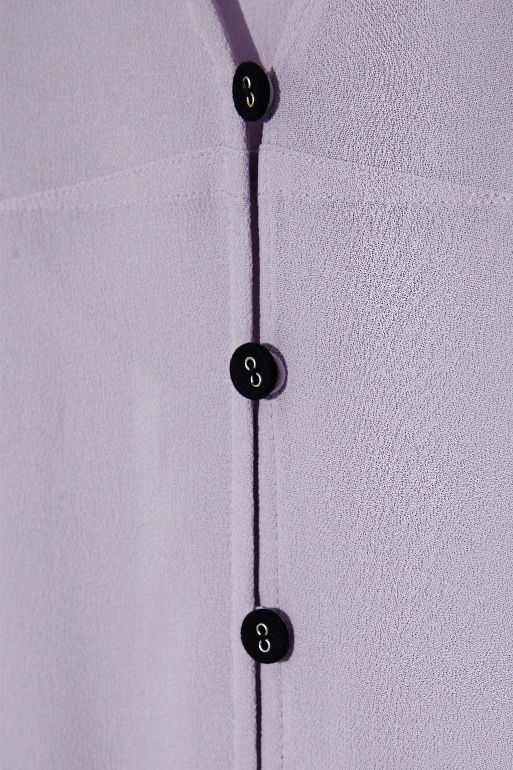 RAG & BONE McCormick button-detailed crepe de chine midi dress