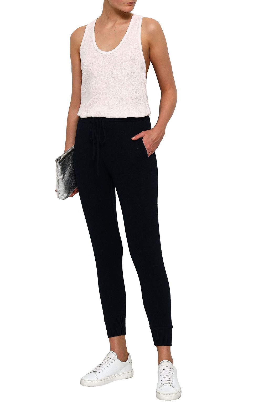ENZA COSTA Slub hemp and cotton-blend jersey tank