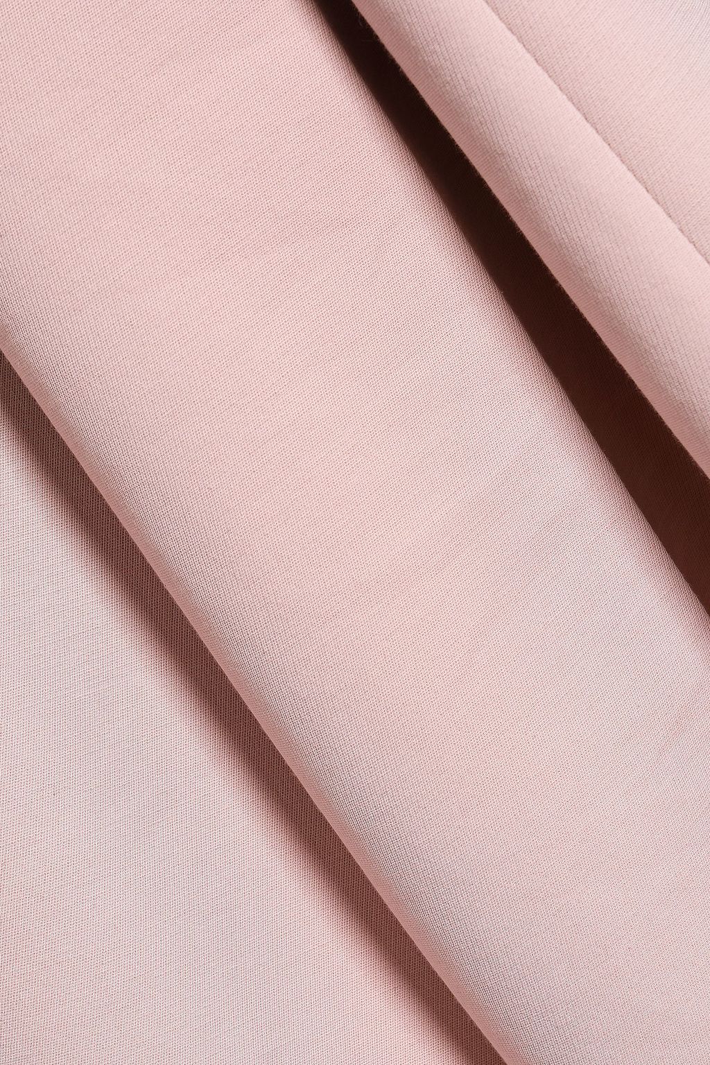 FILIPPA K Cropped cotton-blend jersey wide-leg pants