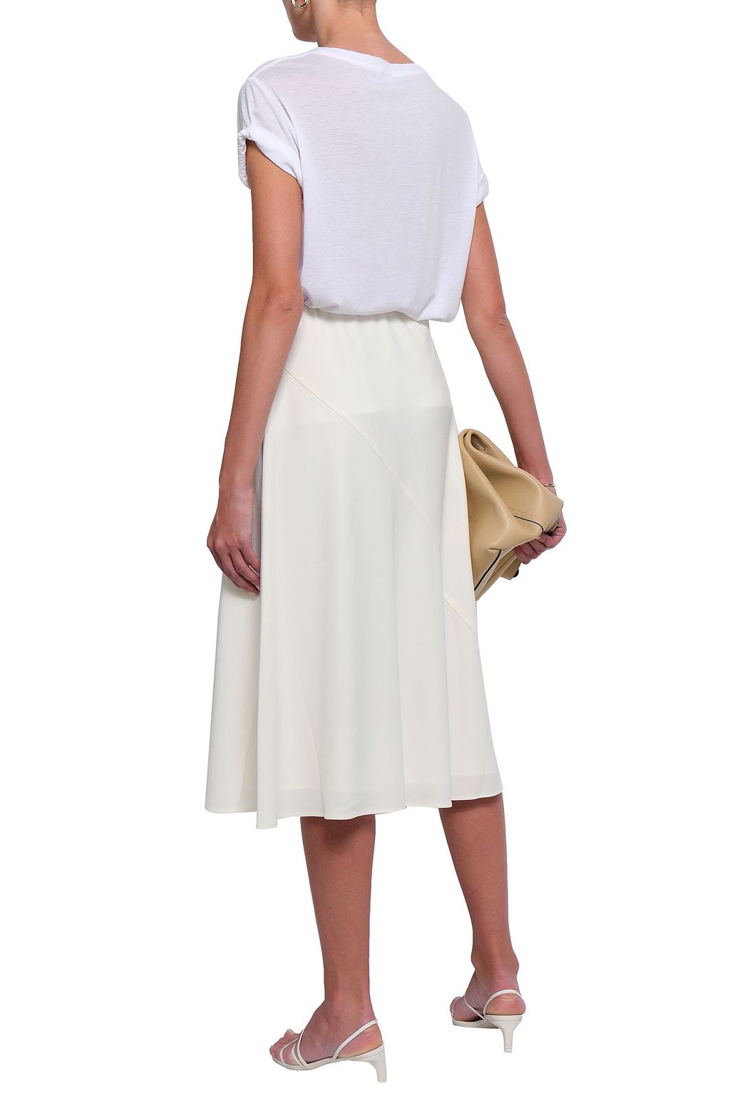 FILIPPA K Flared crepe midi skirt
