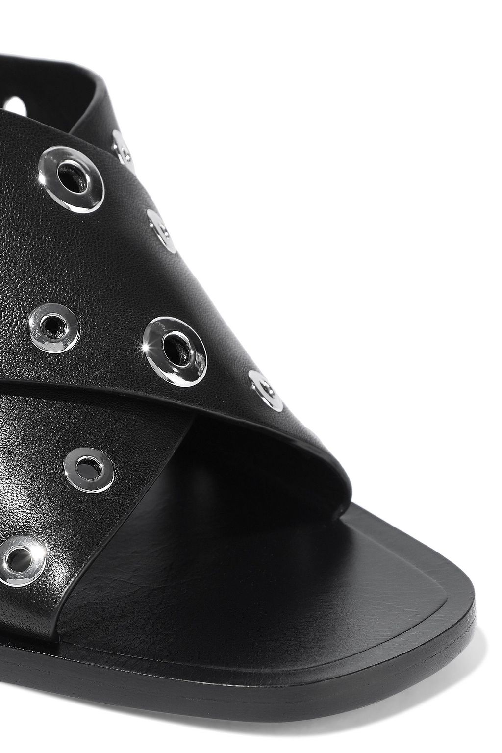 RAG & BONE Paige eyelet-embellished leather mules