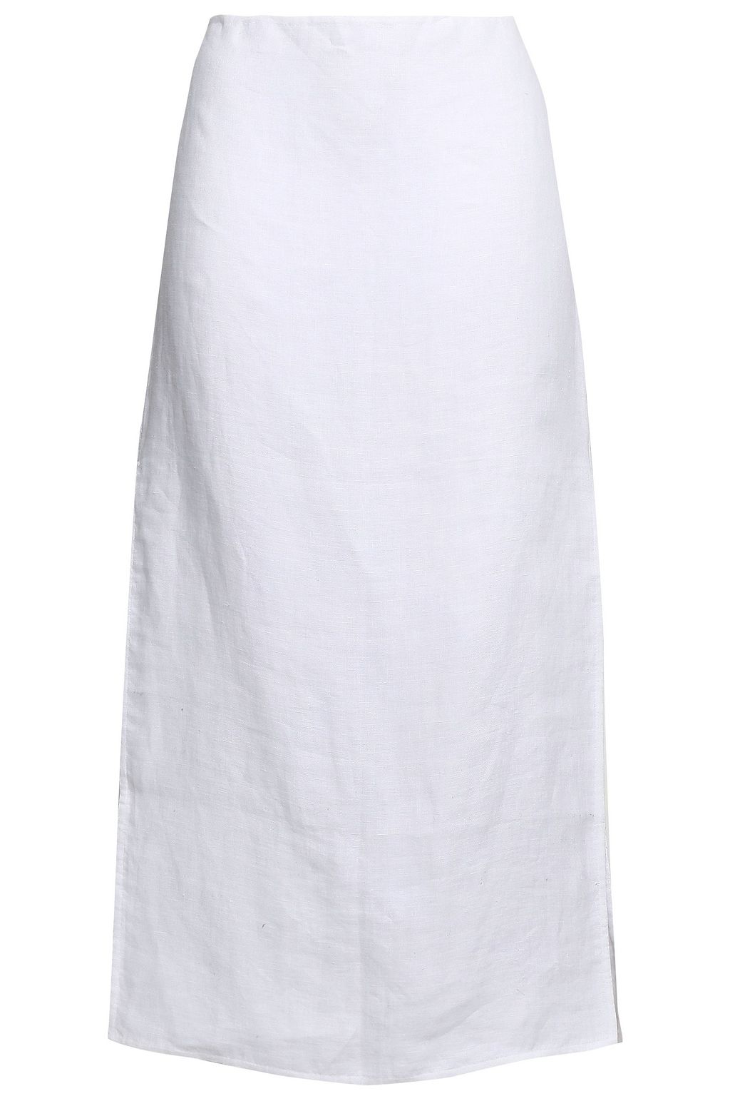 white linen skirt midi