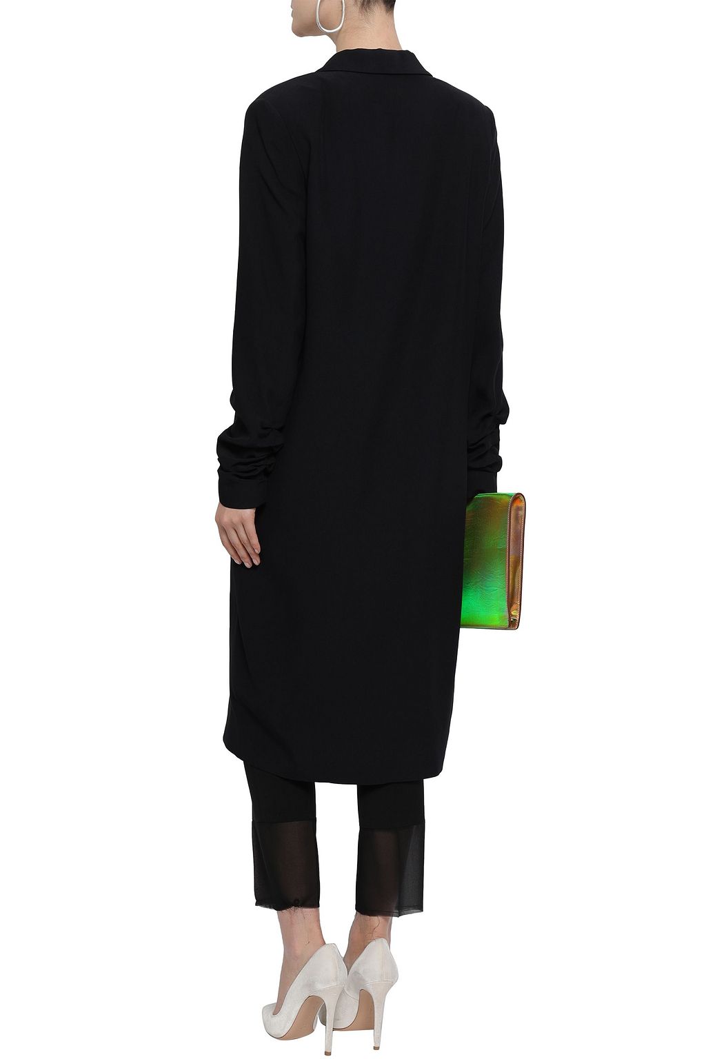EACH X OTHER Double-breasted crepe coat