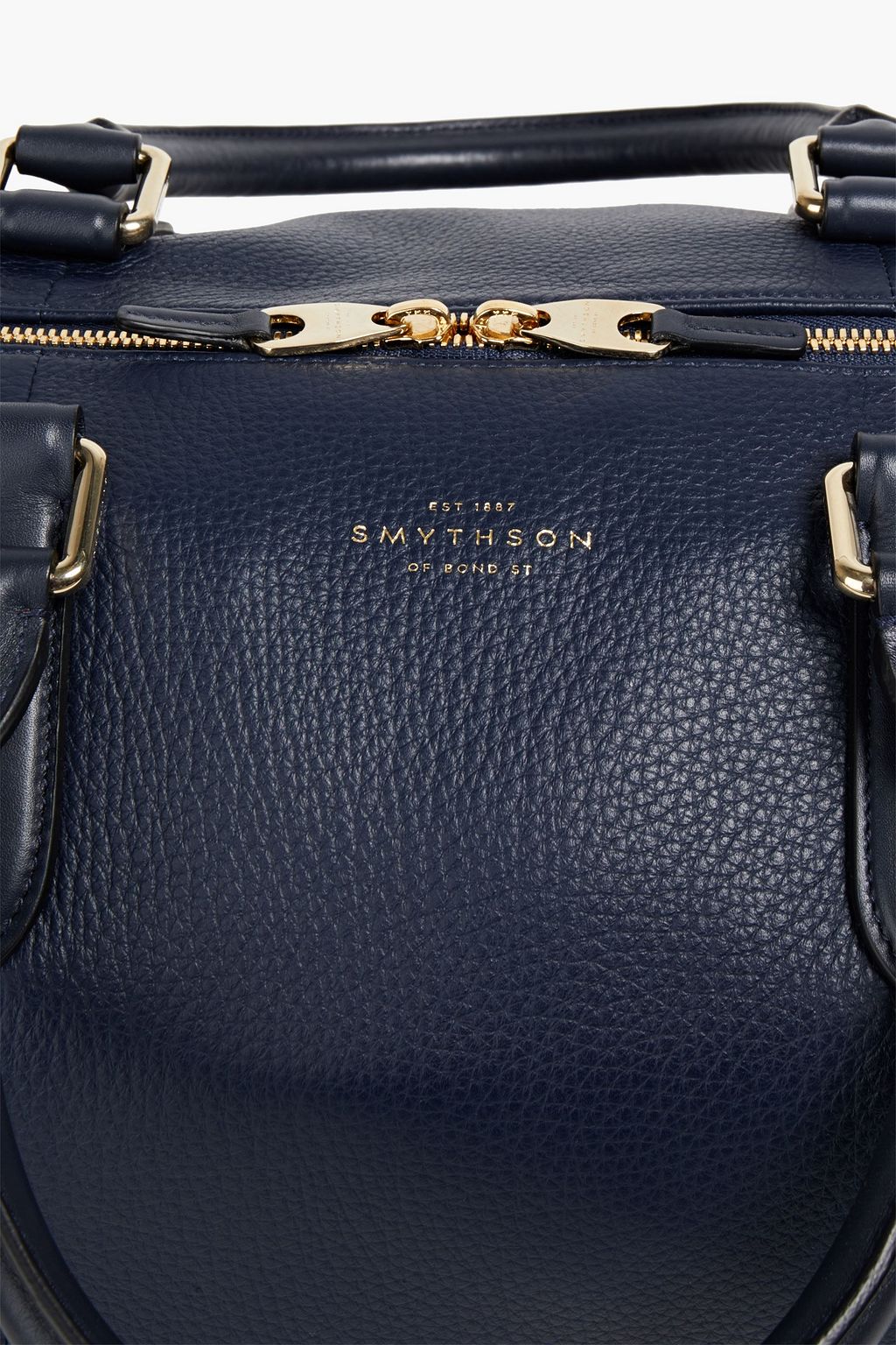 SMYTHSON Burlington Weekender aus Narbenleder