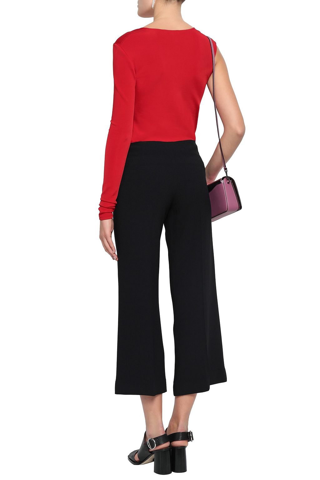 Black Terena B Rosina cropped crepe 