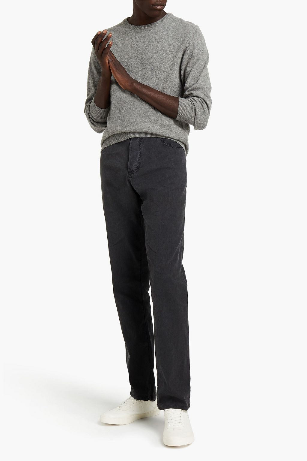JAMES PERSE Slim-fit cotton-blend chinos