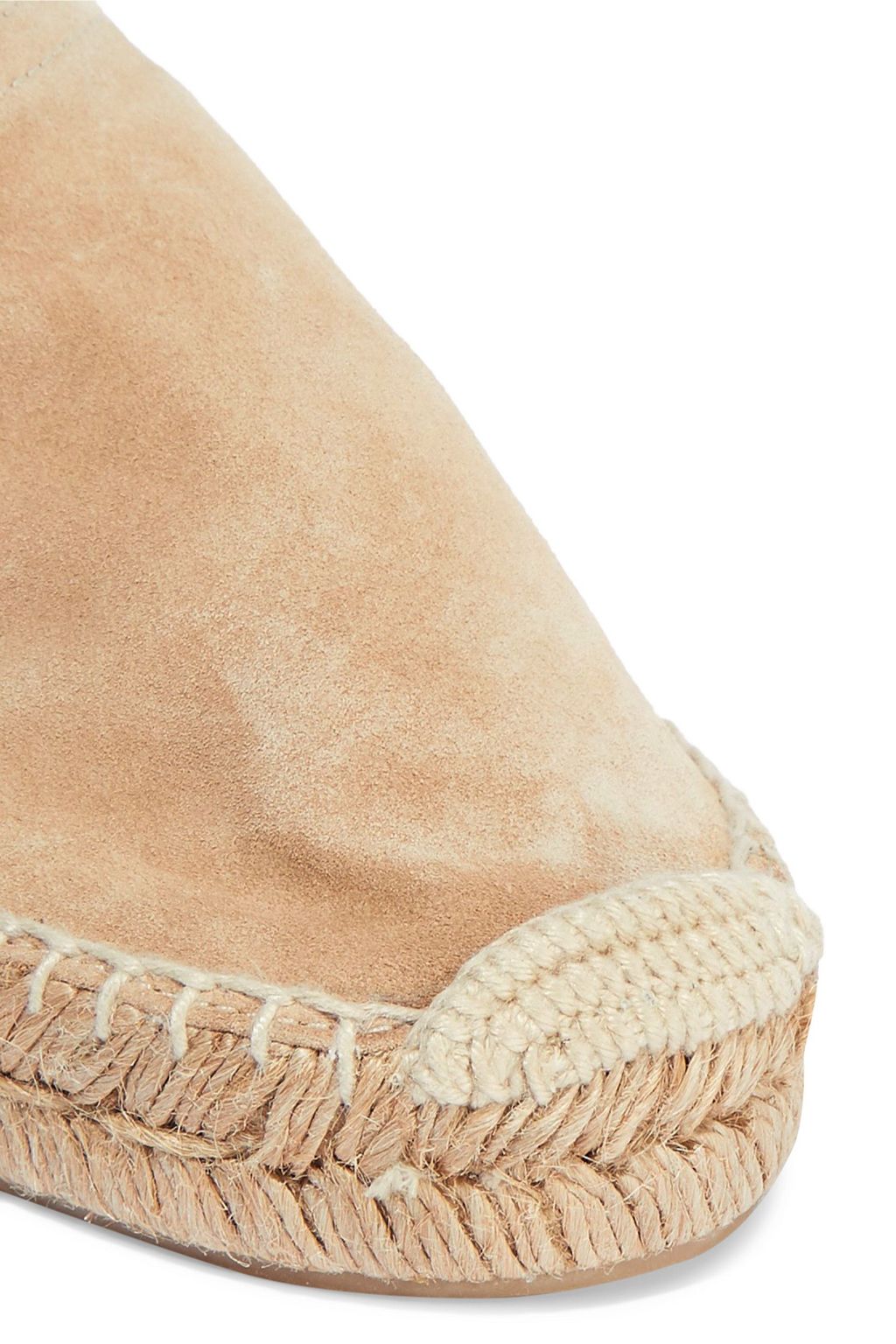 RAG & BONE Delos leather-trimmed suede espadrilles