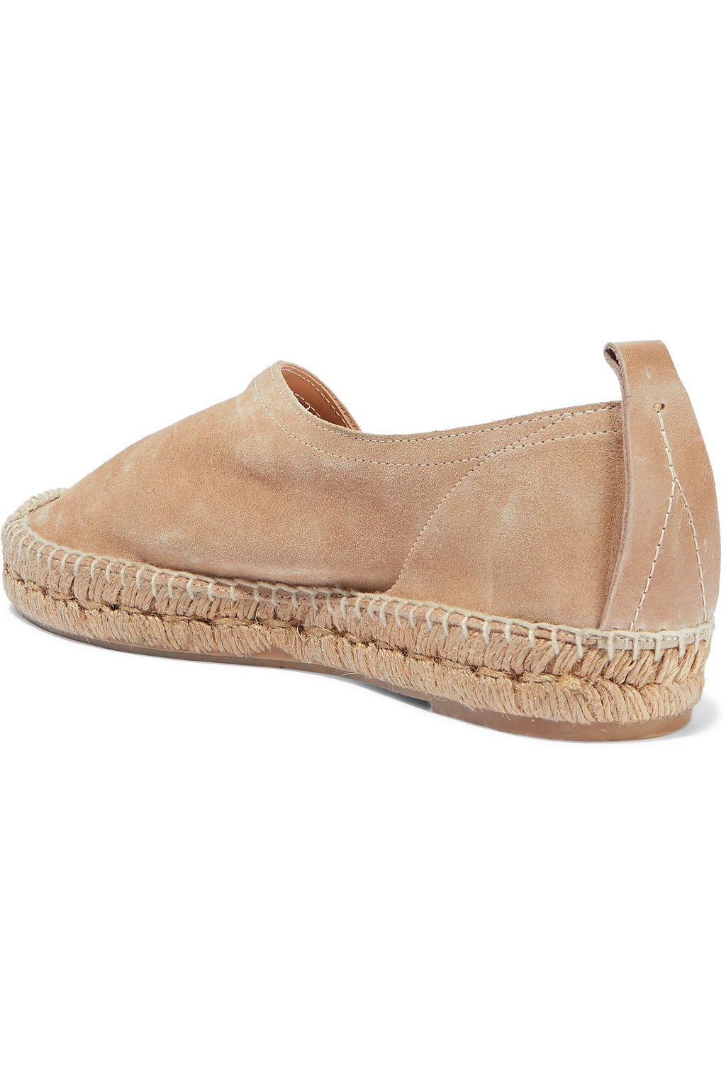 RAG & BONE Delos leather-trimmed suede espadrilles