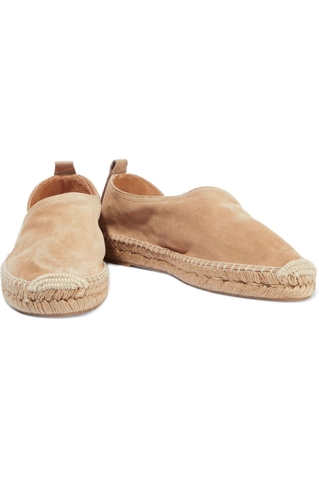 RAG & BONE Delos leather-trimmed suede espadrilles