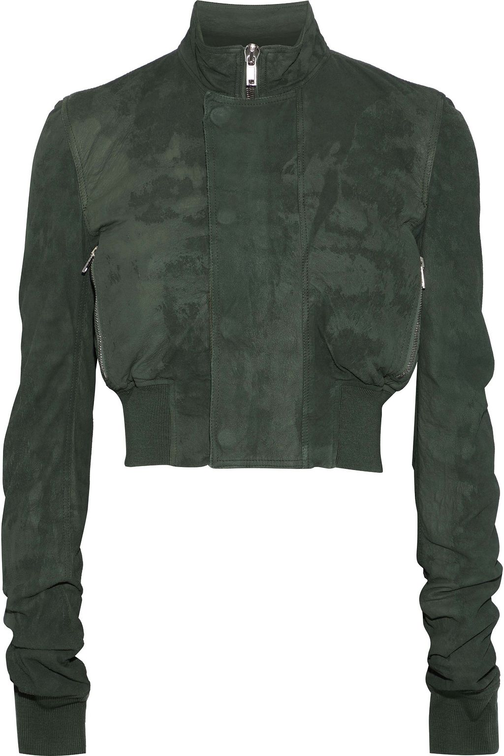 distressed suede jacket