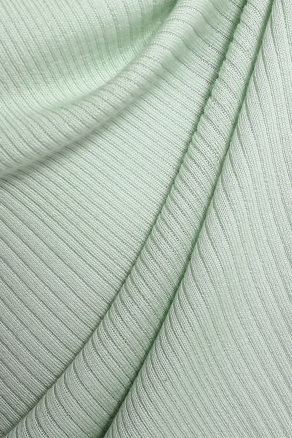 THEORY Ribbed-knit merino wool-blend top