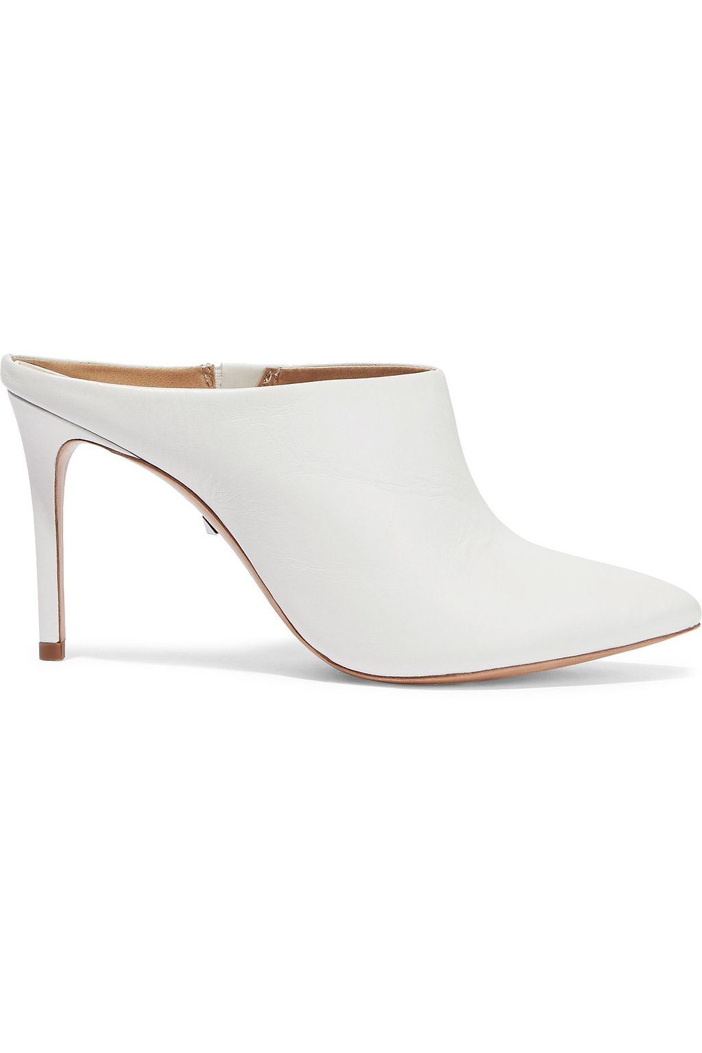 schutz white mules