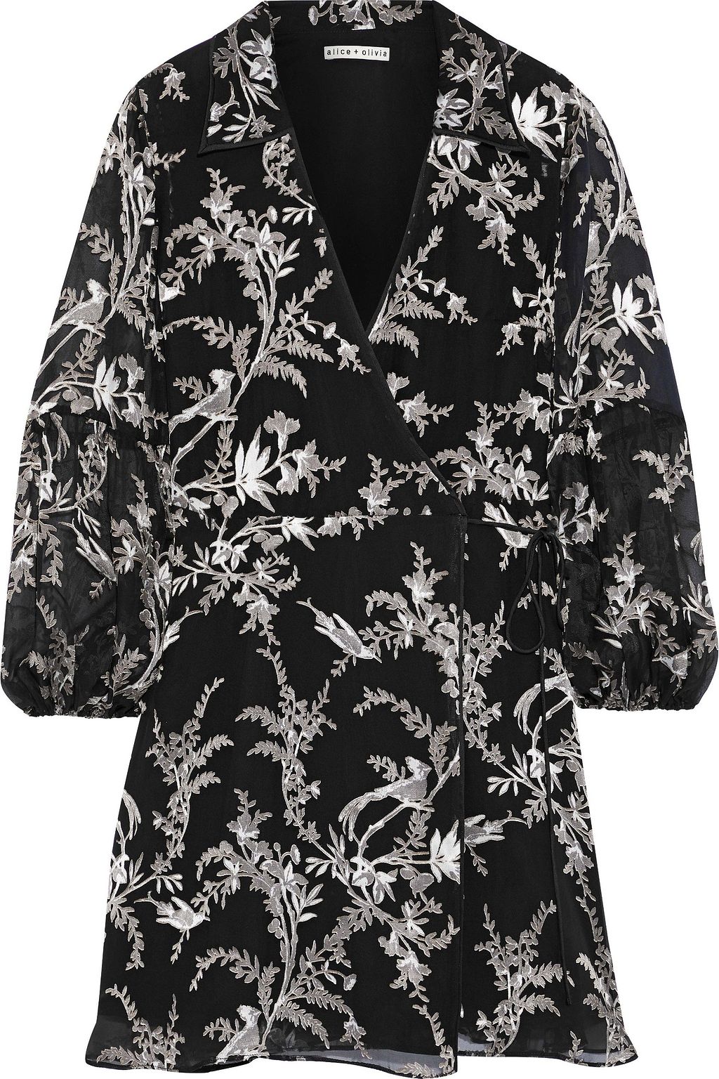alice and olivia wrap dress