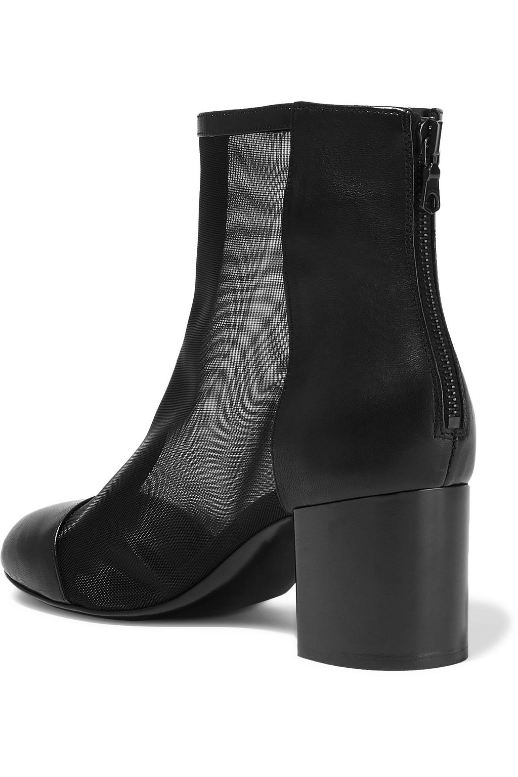 RAG & BONE Drea mesh-paneled leather ankle boots