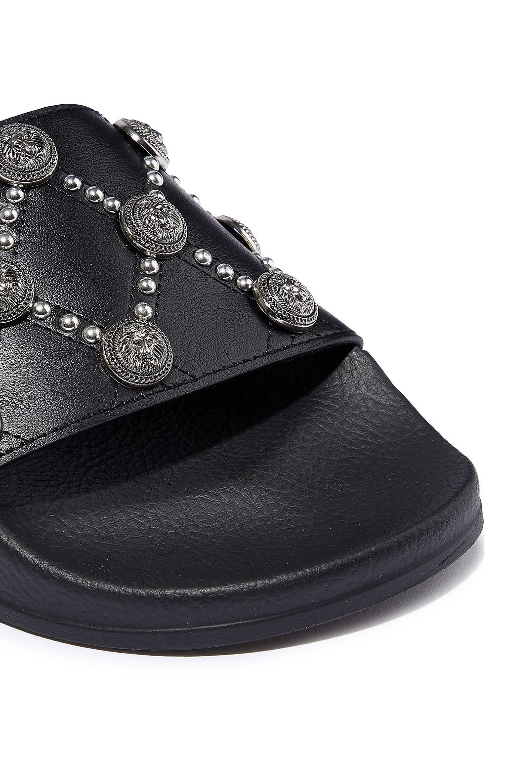 black balmain slides