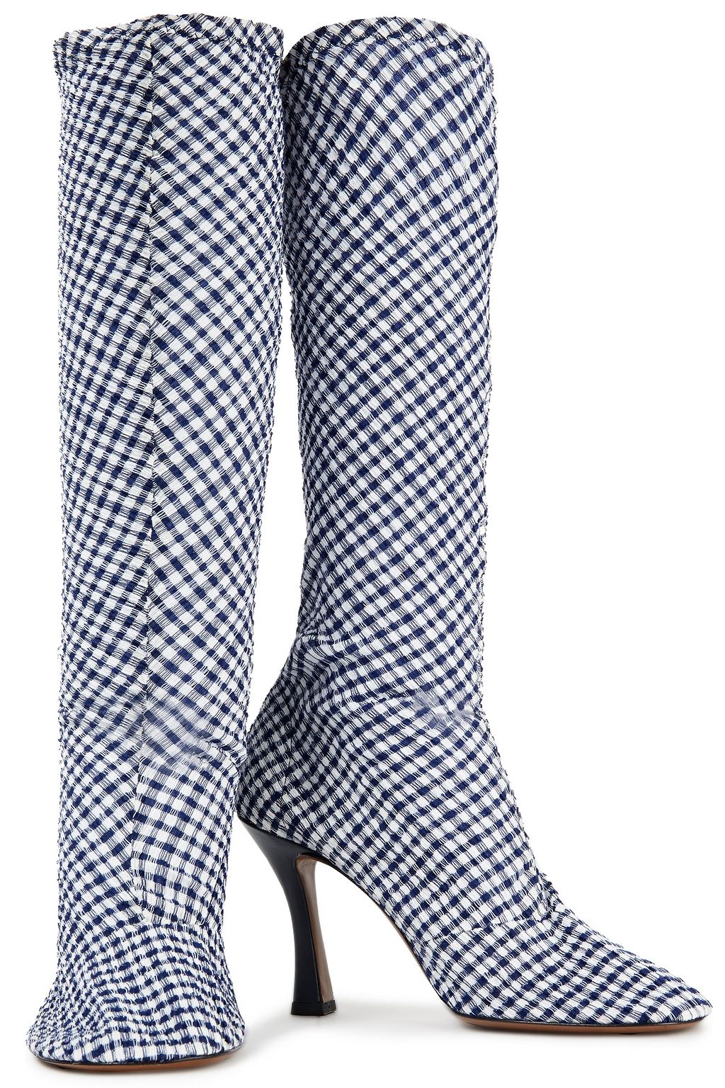NEOUS Gingham seersucker sock boots