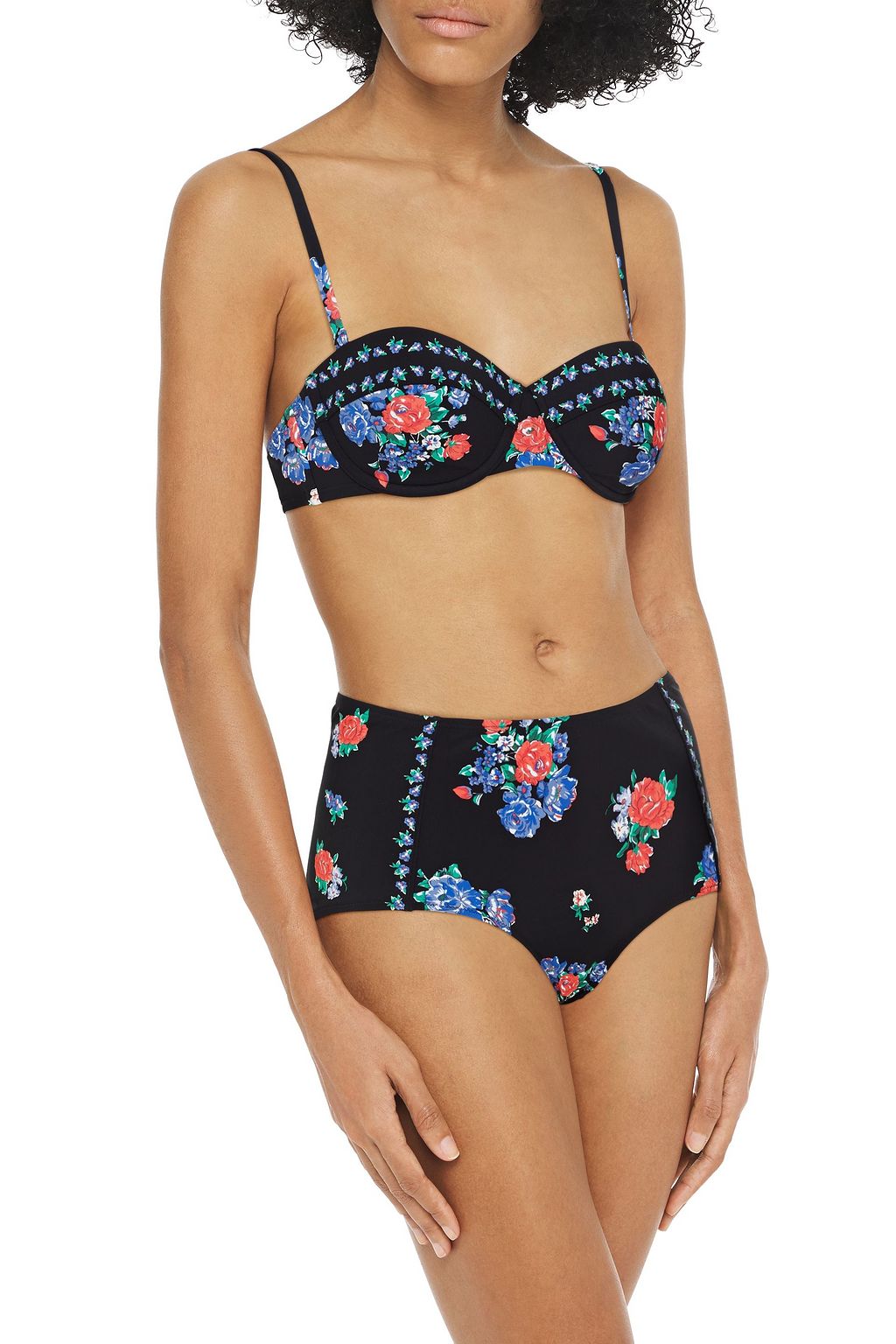 TORY BURCH Lipsi printed high-rise bikini briefs