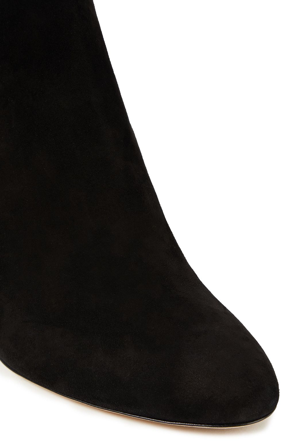 JIMMY CHOO Buckled embellished suede over-the-knee boots