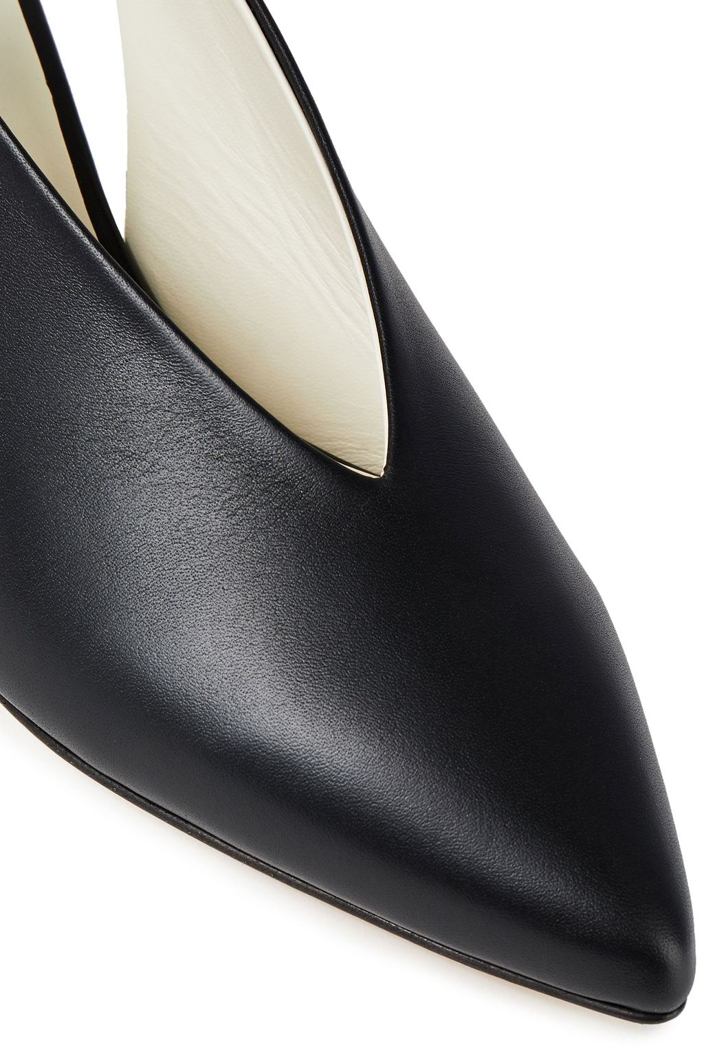 TIBI Leather slingback pumps