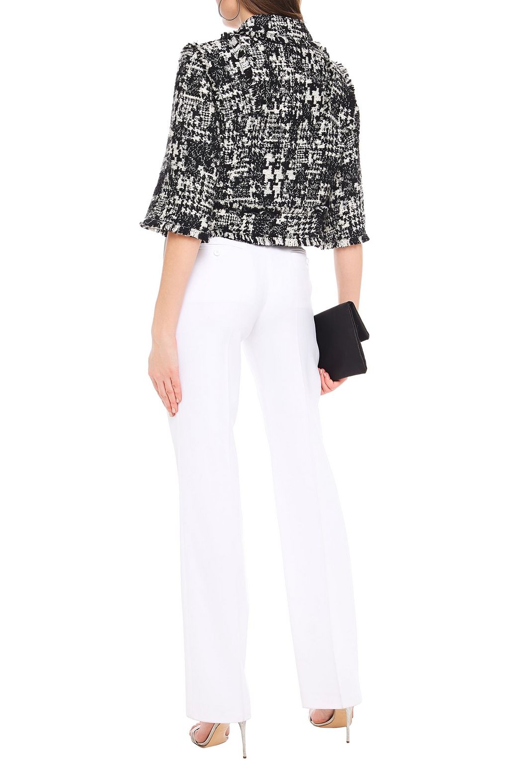 DOLCE&GABBANA Crystal-embellished tweed jacket