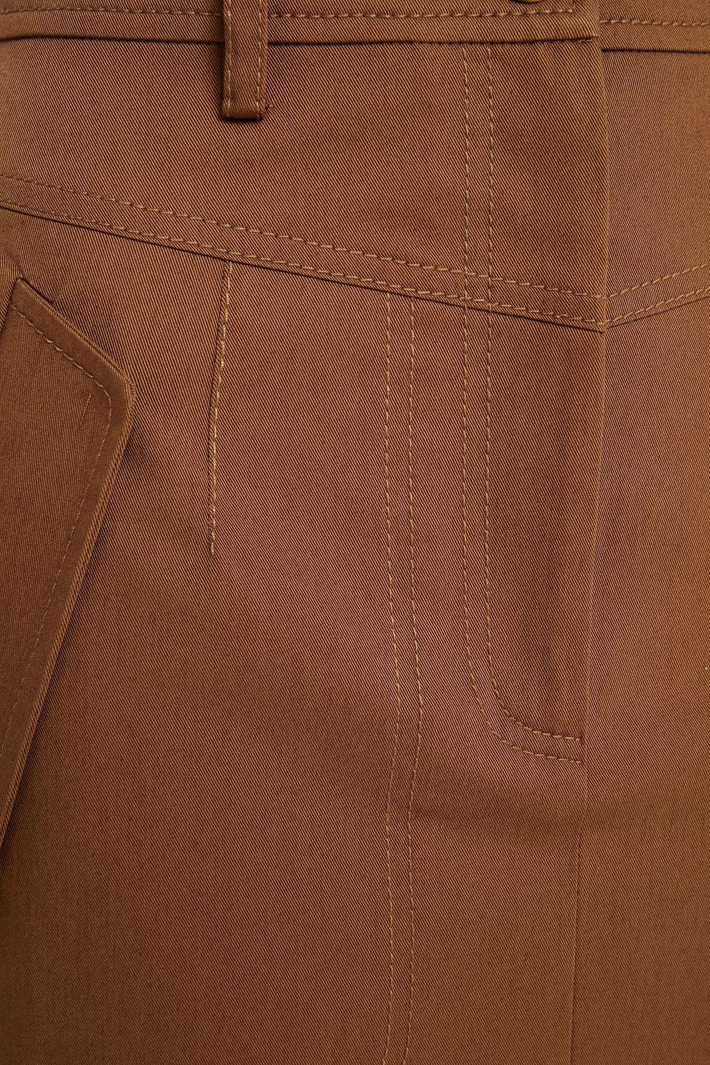 ALBERTA FERRETTI Cotton-blend twill skirt
