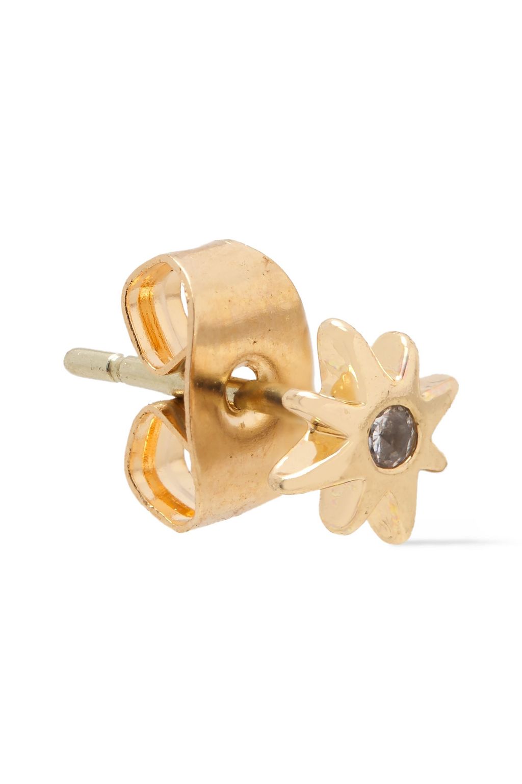 SHASHI 18-karat gold vermeil crystal earrings