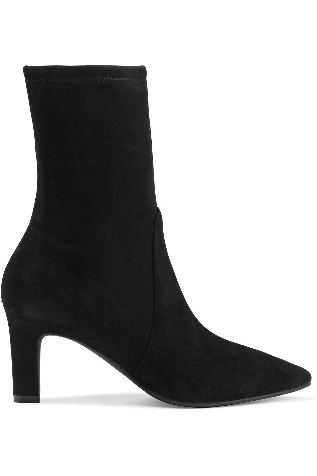 suede black sock boots
