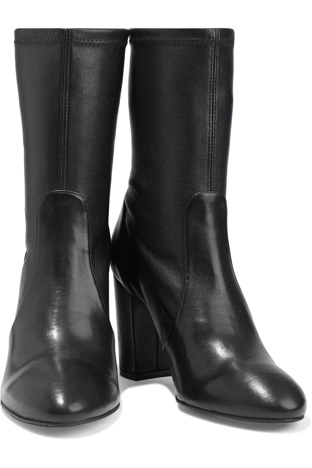 STUART WEITZMAN Yuliana stretch-leather sock boots