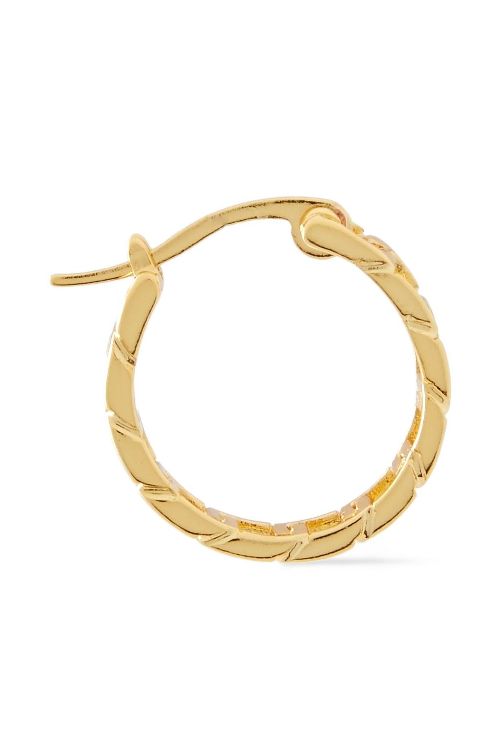 SHASHI 18-karat gold vermeil hoop earrings