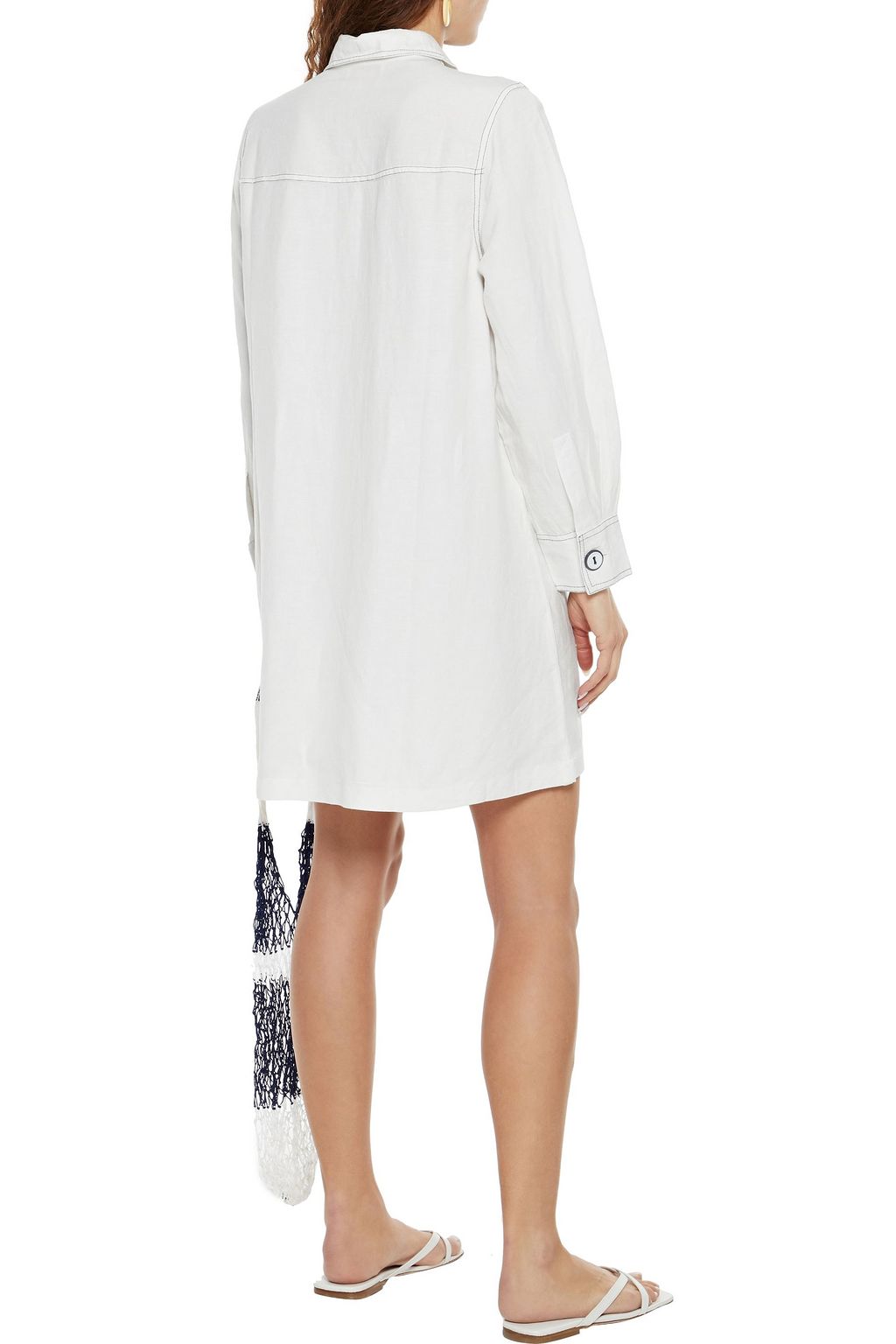 SOLID & STRIPED The Tati linen-blend mini dress