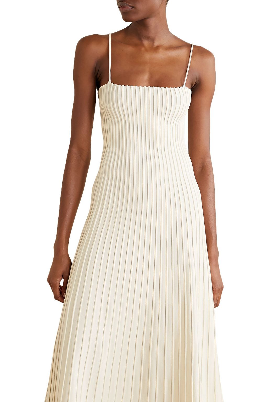 CASASOLA Carlotta ribbed stretch-knit midi dress