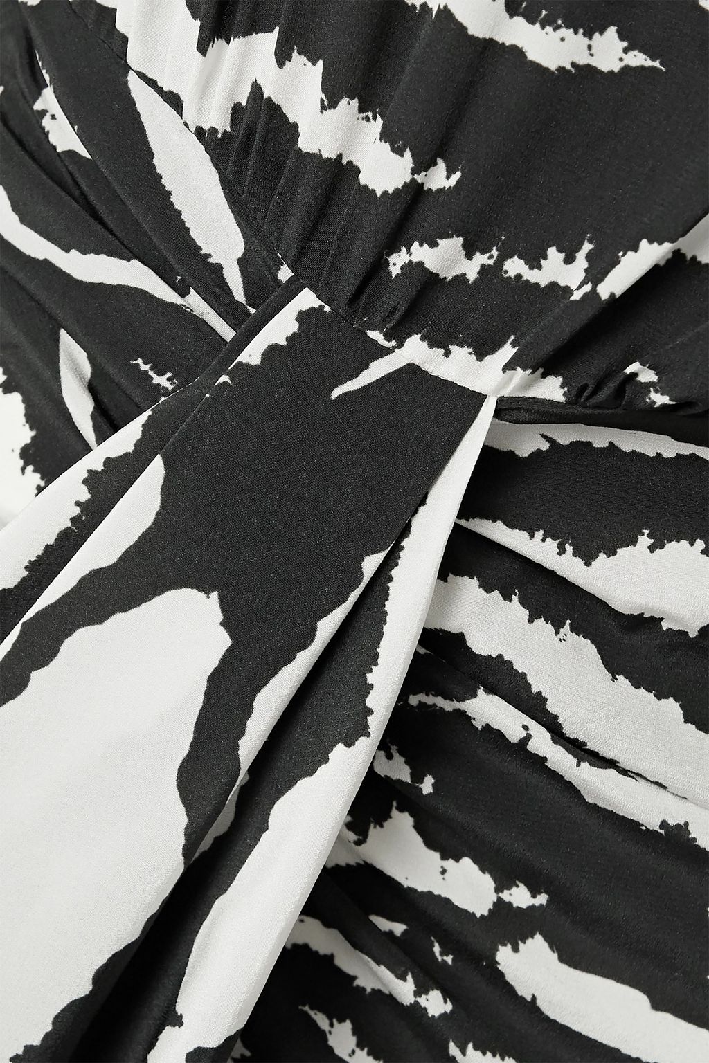 ISABEL MARANT Frea draped zebra-print silk-blend crepe de chine dress