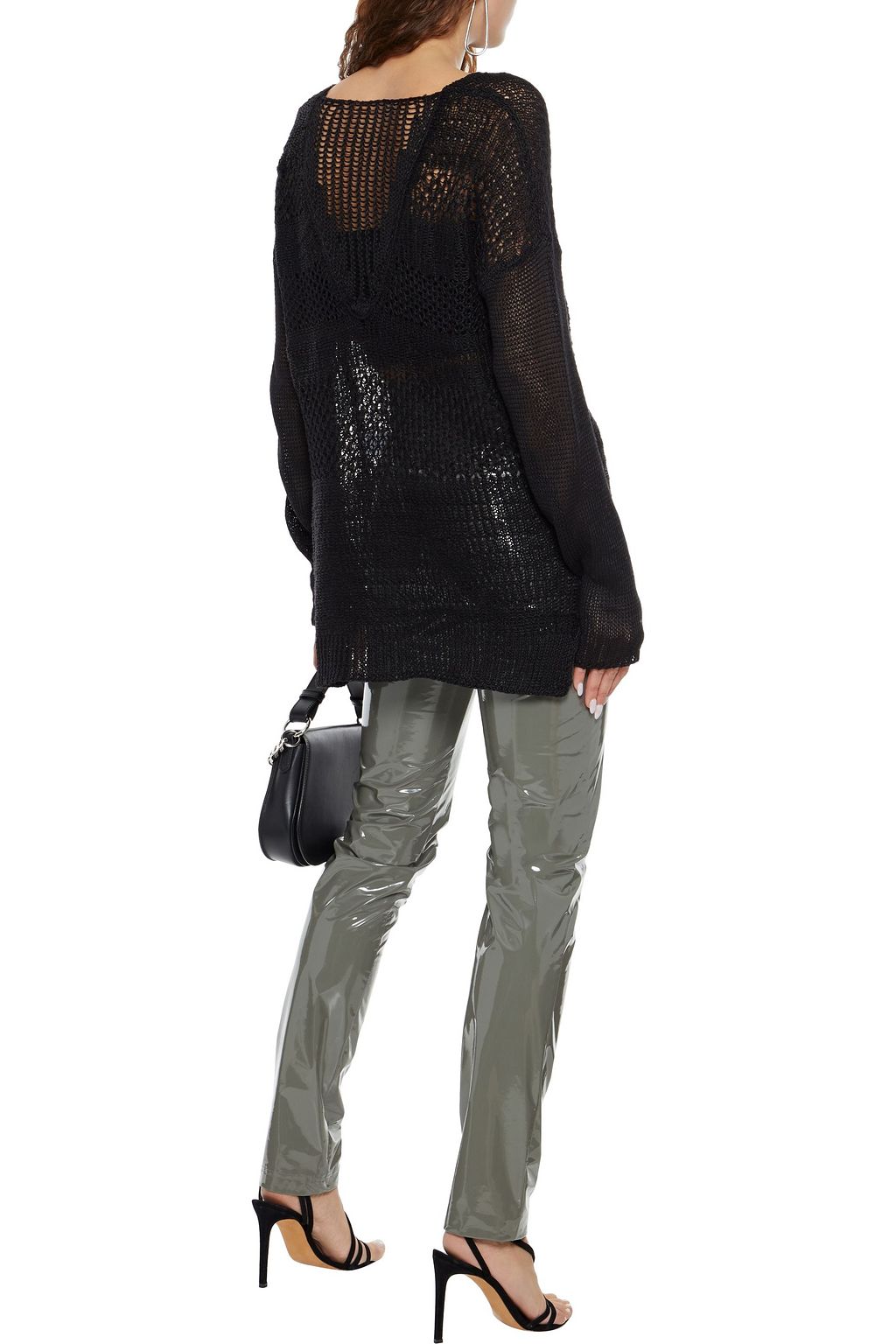 HELMUT LANG Open-knit linen sweater