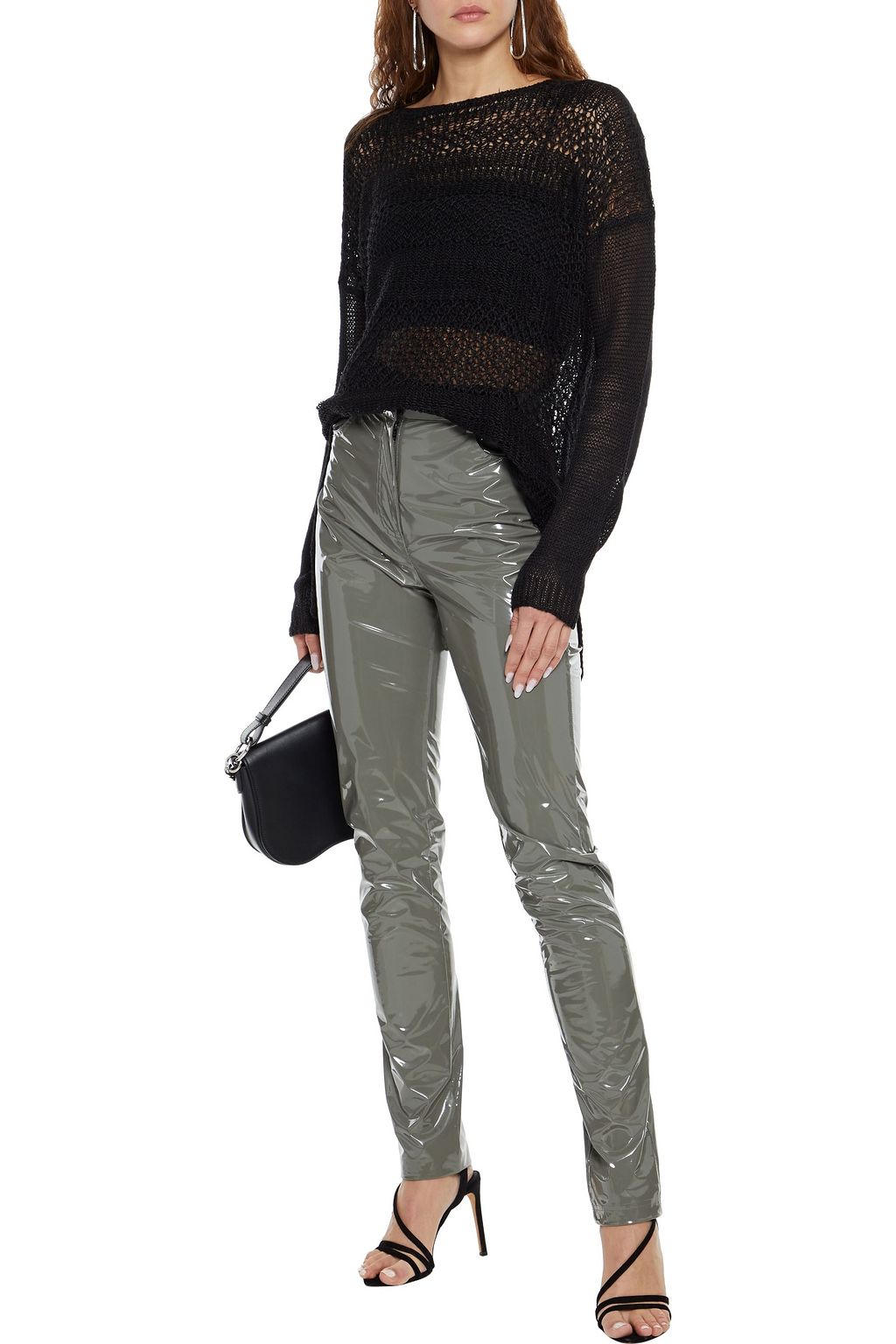 HELMUT LANG Open-knit linen sweater