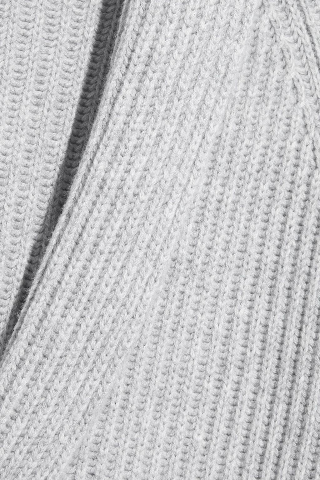 HELMUT LANG Ribbed wool and cashmere-blend cardigan