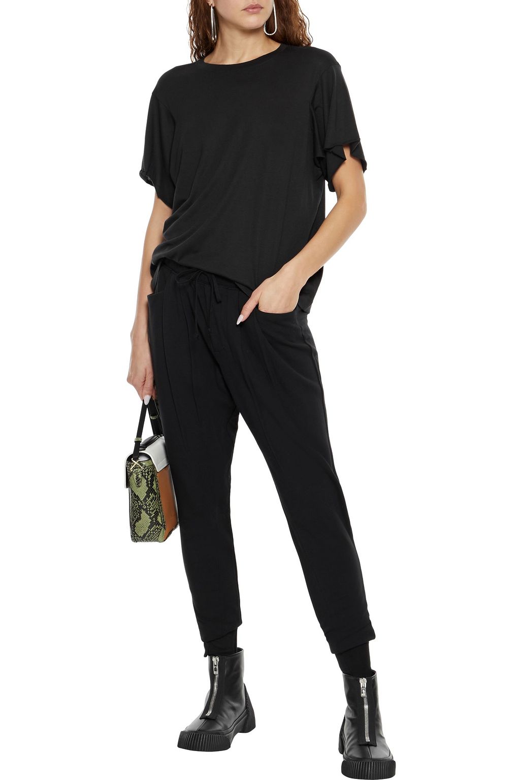 HELMUT LANG Pima cotton and modal-blend jersey T-shirt