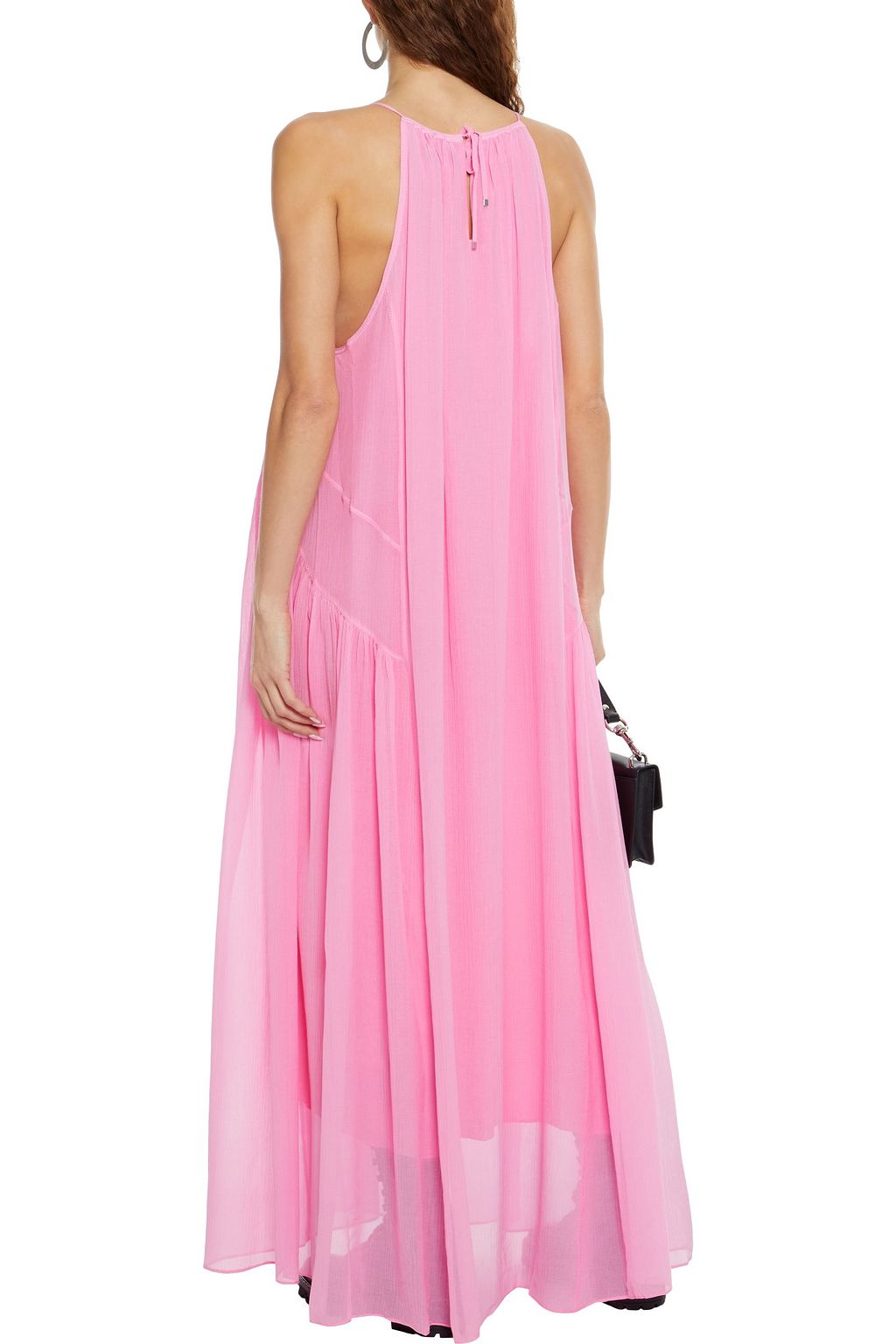 RAG & BONE Melody gathered cotton and silk-blend gauze maxi dress